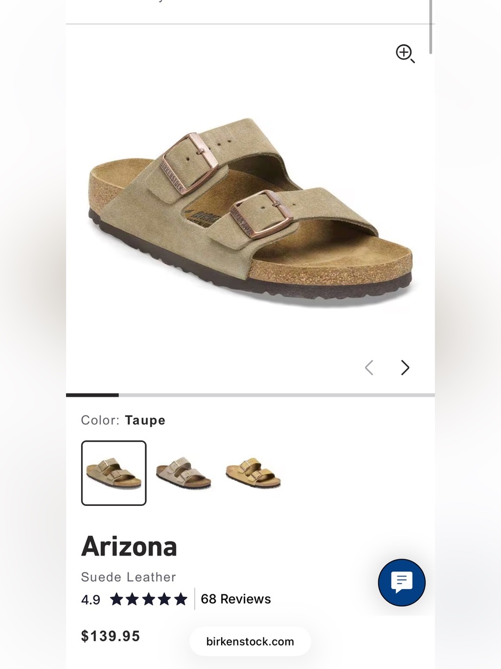 Birkenstock Arizona taupe